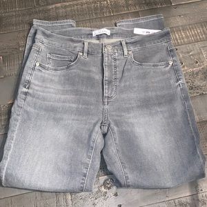 Loft Ann Taylor Gray Skinny Crop Slim Pockets Sz 8 NWT
